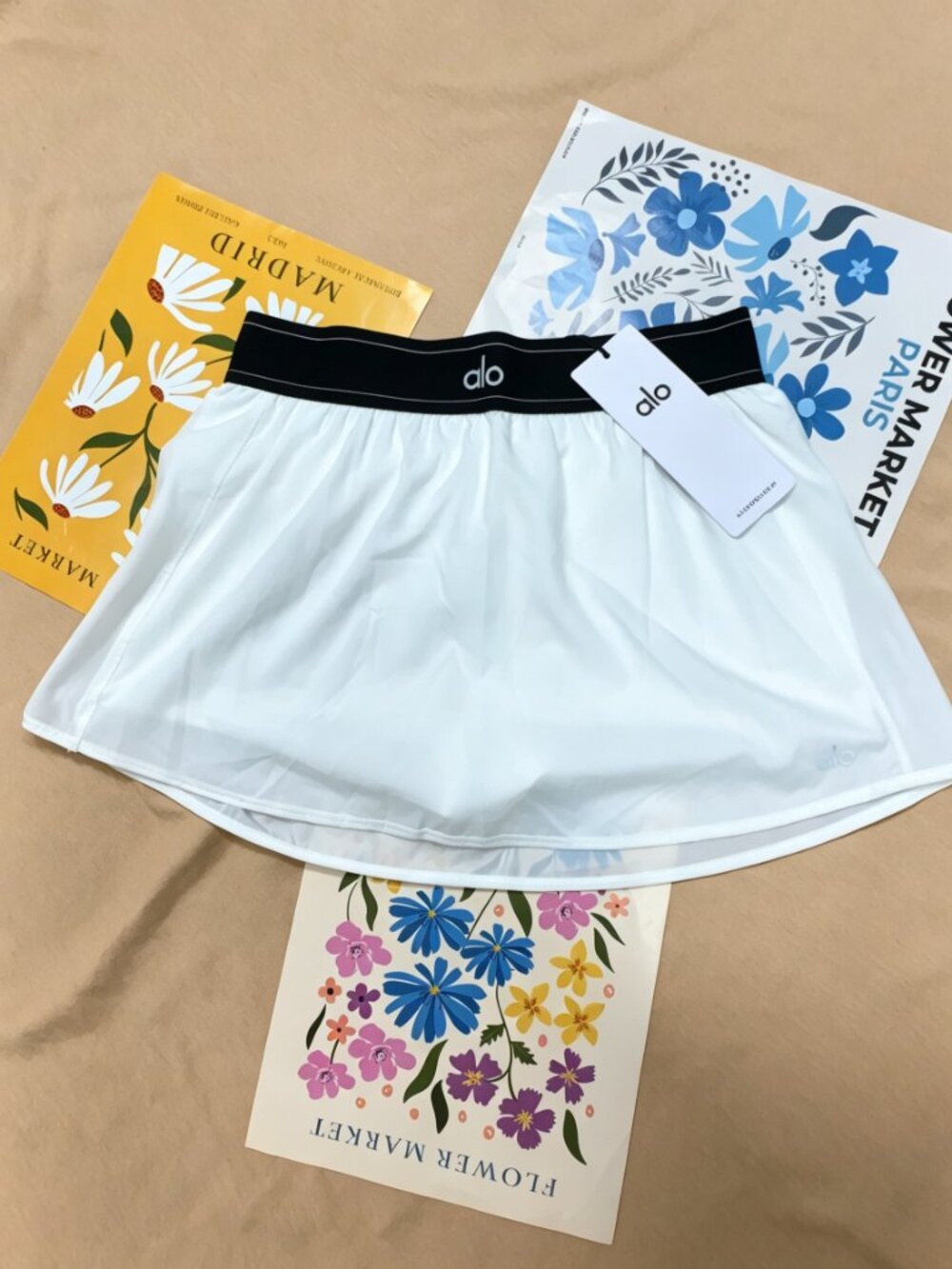 NWT☀️ALO Yoga Match Point Tennis Skirt🤍White - Picture 8 of 11
